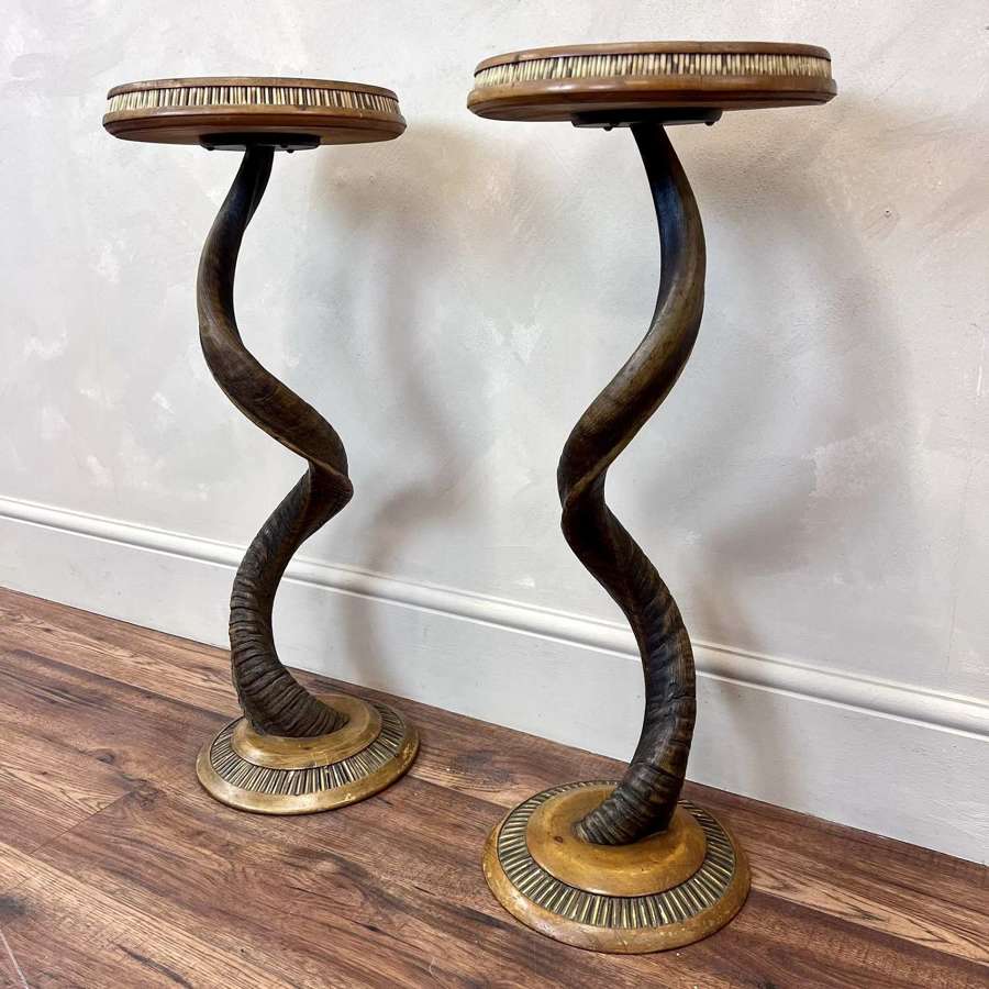 A Pair Of Early 20th Century South African Game Lodge Tables