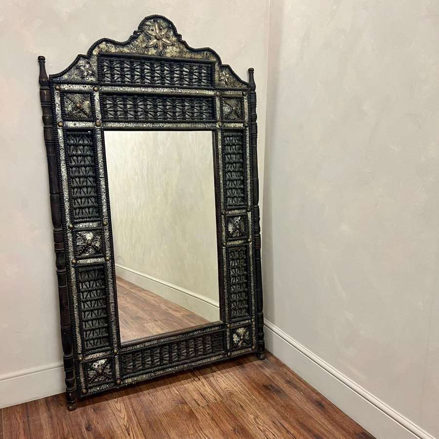 Large Moroccan Repoussé Mirror