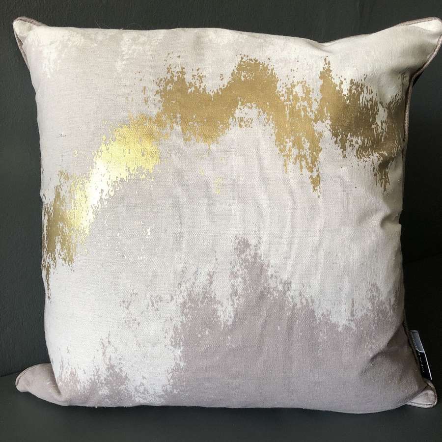 Gold abstract cushion