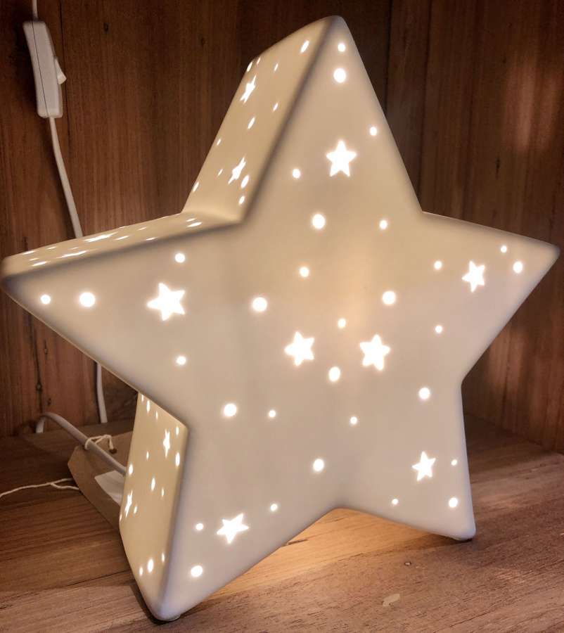Ceramic star lamp