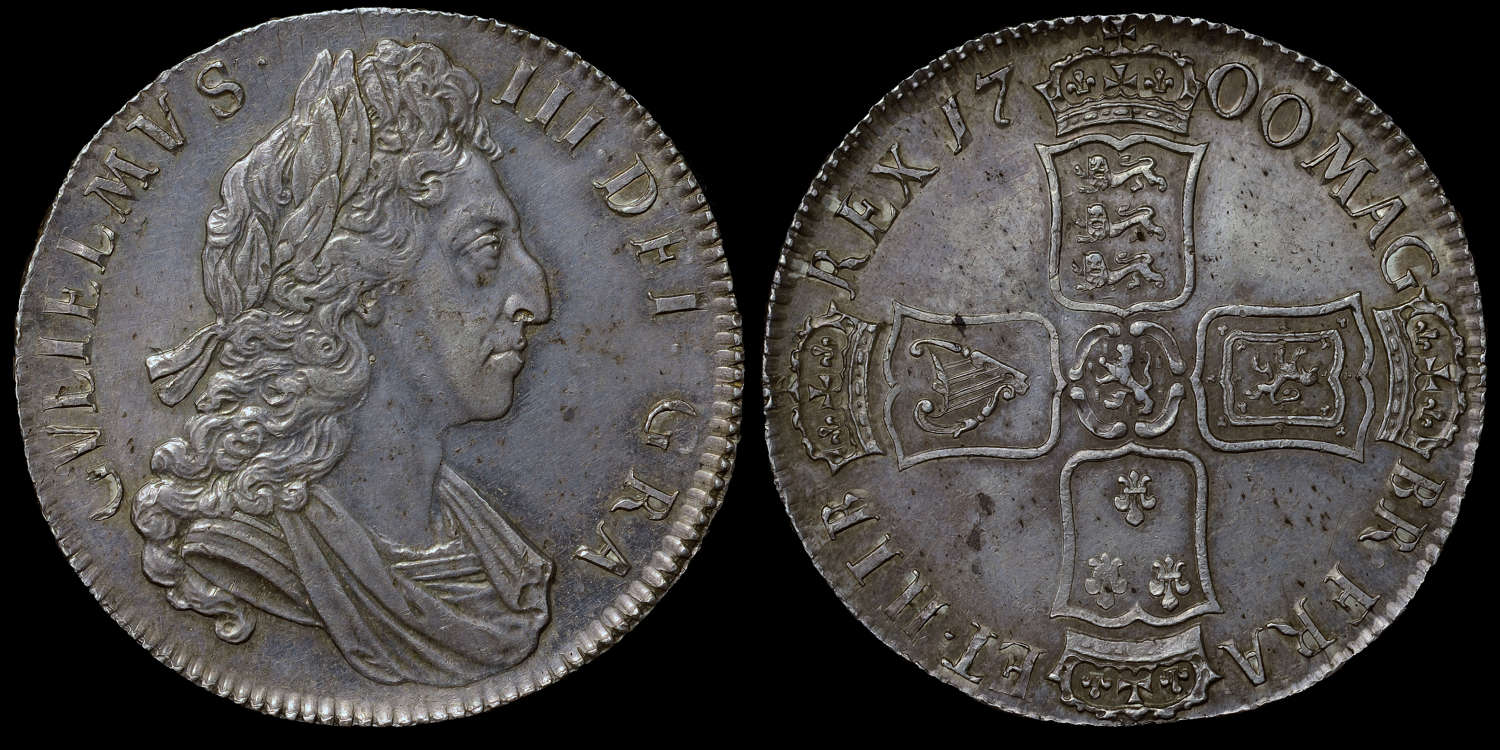 WILLIAM III, 1700 SILVER CROWN