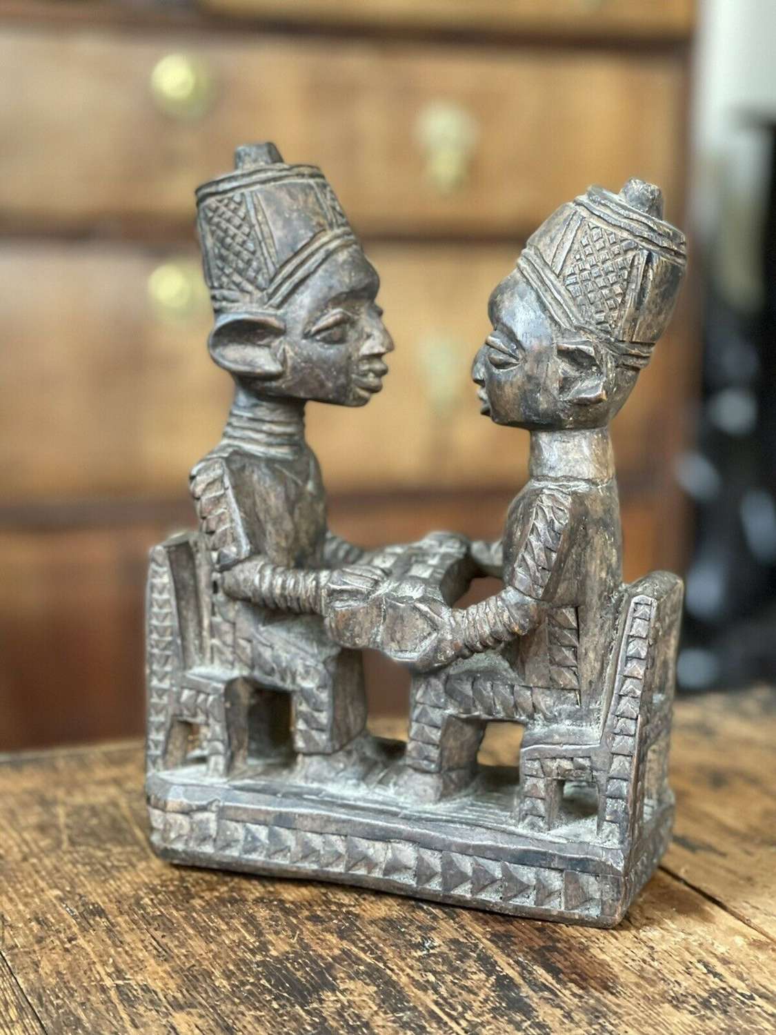 Antique Benin carved sculpture